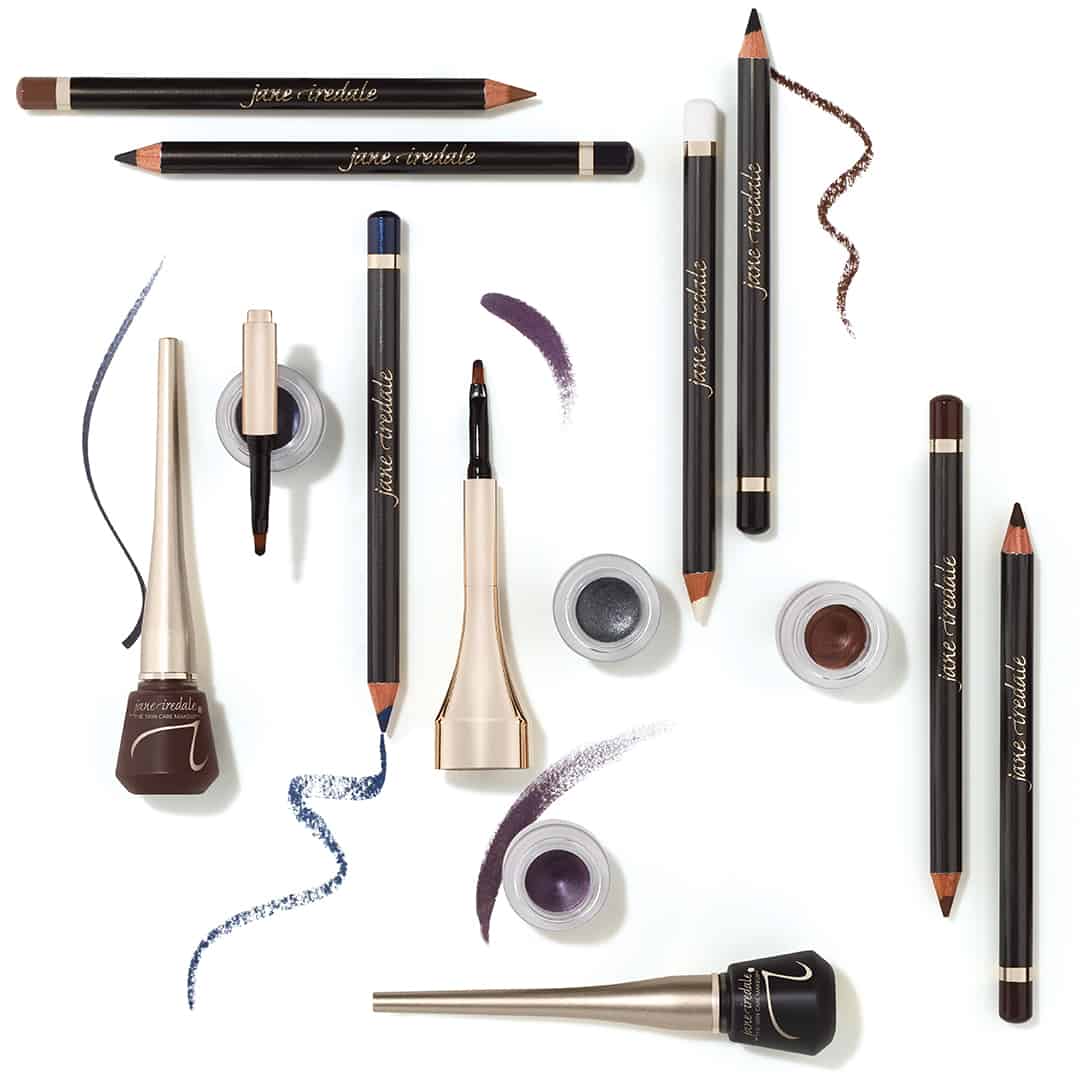 eyeliners and brushes