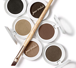 purebrow brow powder with a makeup brush